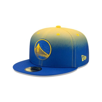 Golden State Warriors Gorra | New Era NBA Back Half 59fifty Fitted Cap Mexico - Azules
